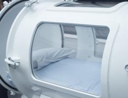 Photo of a hyperbaric oxygen chamber